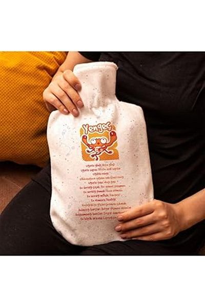 Hepta Collection Giftsepeti Cancer Zodiac Sign Gift for Friend Hot Water Bag - Thermofor with Design Cover - Hand Foot Heat