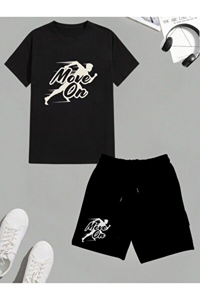 armicem Kargo džep Detaljan Kapri & Štampano T-shirt Kombinacija
