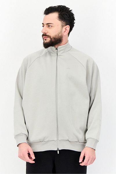 adidas Men Sportswear Fit Long Sleeves Outdoor Sweatshirt, Grey