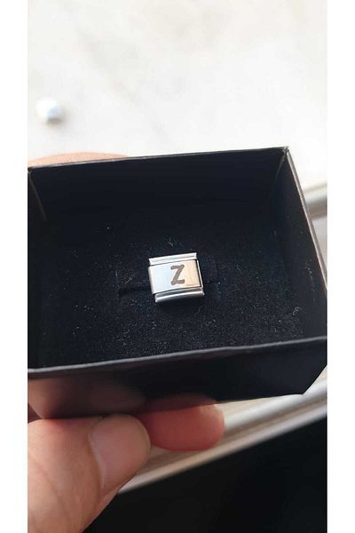 Feride Italian Steel Charm Nomi? Steel Charm Letter Z? I?Si?M Date Initial Letter Written 9 mm Fmaccesori?Es