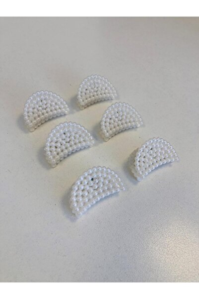 AYMETA İnci Model 6 Adet Küçük Boy Mandal Toka Seti