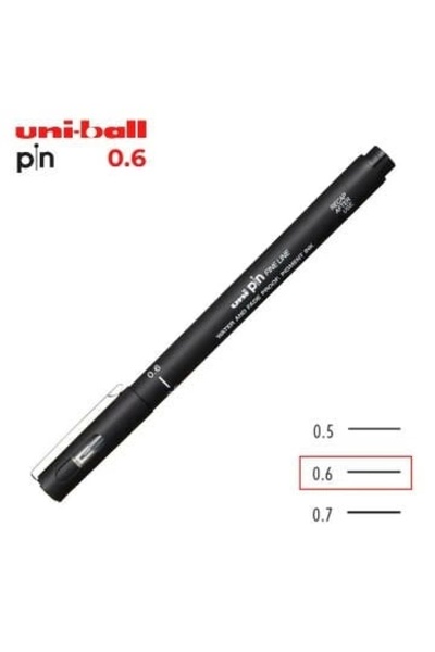 Uni -ball Pın06-200 Fınelıne 0.6 Siyah Çizim Kalemi