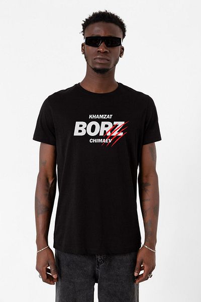 Tshirthane Ανδρικό μπλουζάκι Khamzat Chimaev Borz Claw μαύρο