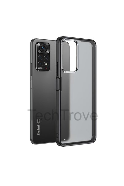 TechTrove Xiaomi Redmi Note 11 Pro 5G Kılıf Extra Korumalı Arkası Şeffaf Slik...
