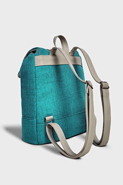 Ayşe Teyze'nin Çantaları Turquoise Women's Large Size Backpack