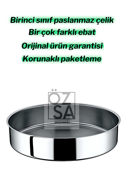 ÖzSa Home 5 Piece Stainless Steel Round Baking Pan Set