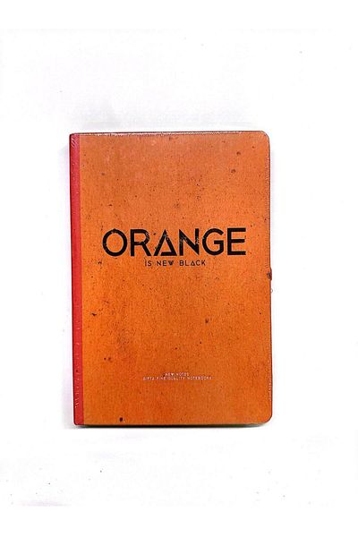 Gıpta New Notes Thread Stitched Hard Cover Orange Notebook-School Kit Versatil 0,7-Adhesive Note Paper Set 7