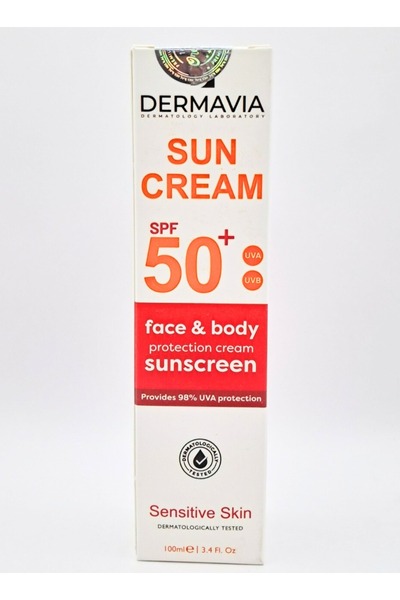 Dermavia Sun Cream Sensitive Skin Spf 50+ 100Ml