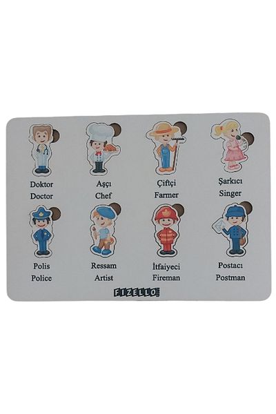 Fizello Find the Professions Educational Learning Puzzle Montessori & Jigsaw Baby Kids Toy