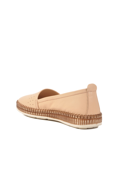 Bulldozer Γυναικεία παπούτσια casual μπεζ γνήσιο δέρμα 231747 Z