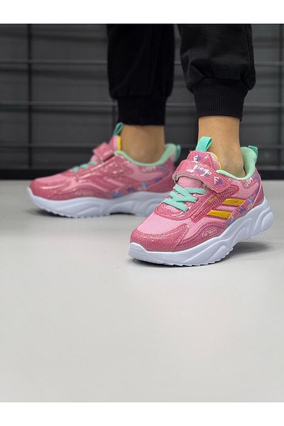 FIERO MIEN Girl's Pink Casual Sports Sneaker Shoes