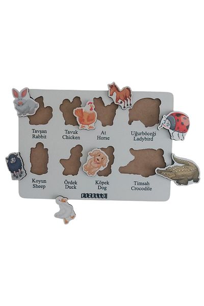 Fizello Animals Find It Educational Learning Puzzle Montessori & Jigsaw Puzzle Baby Kids Toy