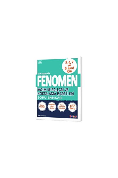 Fenomen Yayıncılık Fenomen Yazım Kuralları ve Noktalama İşaretleri Soru Banka...