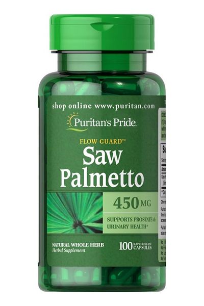Puritan's Pride Saw Palmetto 450 Mg, Supports Prostate and Urinary Health, 100 Count by Puritan's Pride