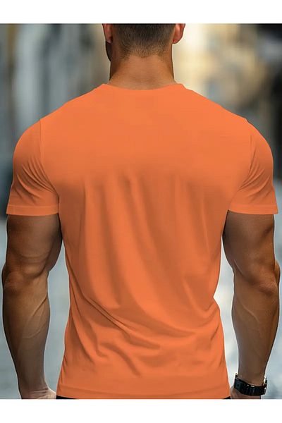 NEW TRENDY COLLECTİON Trend Paris Flag Inspired Printed T-Shirt for Men