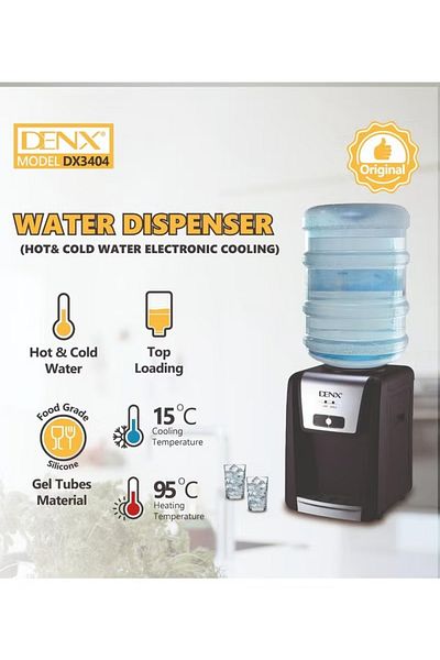 Denx موزع مياه (ماء ساخن وبارد تبريد إلكتروني DX3404)
