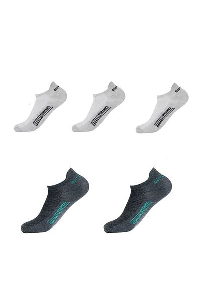 delis Set of 5 Pairs of Socks for Men, Ss022, Grey/Black, Universal Size