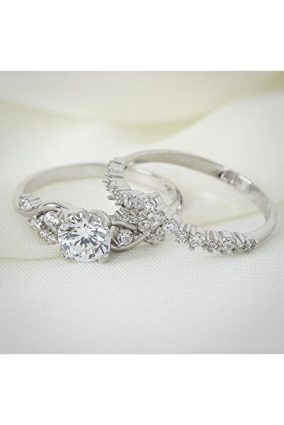 Mia Vento Pırlanta Montür Prensesin Düşü Tween Gümüş Yüzük