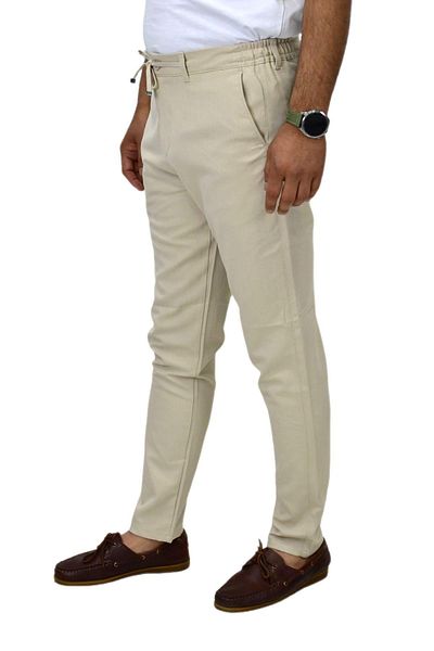 Raymons Ανδρικό υφασμάτινο παντελόνι Jogger Silim Fit P1000 BGL-ST03830