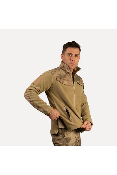 Wolftrap Tactical Gendarmerie Camouflage Patterned 5 Pocket Fleece Jacket