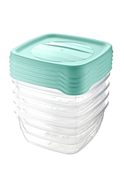 HOBBY LİFE Square Trend Storage Container Set 0.25 Liter Set of 5