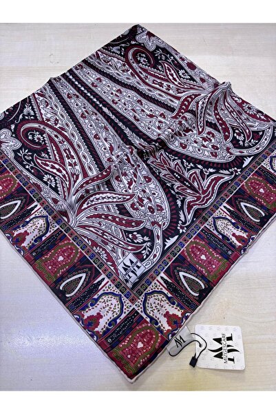 Mizge Scarf Eșarfă moale din bumbac, cusută manual, ETNIC ETRO RETRO MODEL