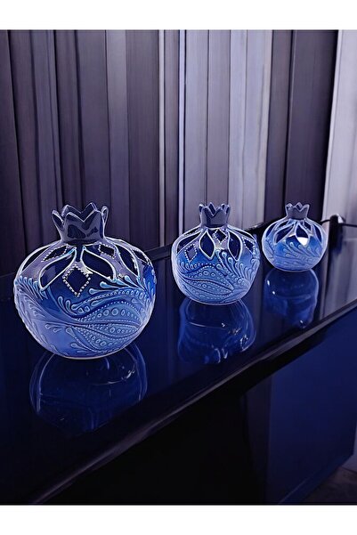 sharp&art 3'LÜ %100 EL İŞLEMESİ,DEKORATİF NAR ve LALE TAKIMLARI,EV DEKORASYON...