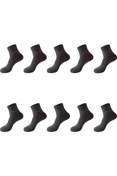 delis Set of 10 Pairs of Socks for Men, Ss025, Dark Grey, Universal Size
