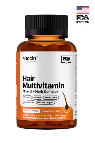 anocin Hair Multivitamin Complex - First Hair Multivitamin 29 Active and Vitamin in Tr