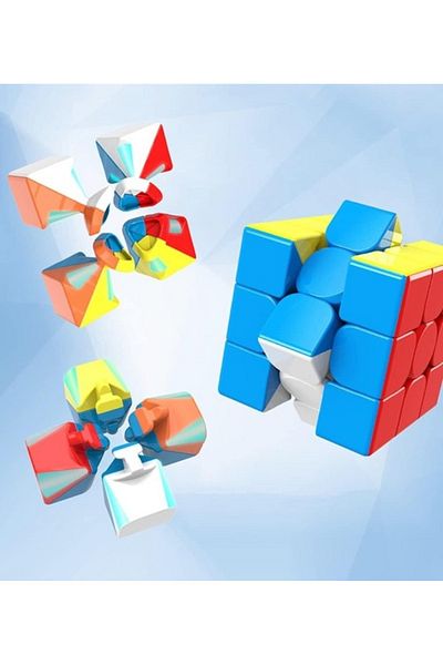 Generic Magic Cube 3x3 Speed Puzzle – Smooth Rotation Brain Teaser Toy for Kids & Adults, Anti-Stick Design