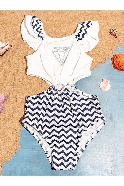 AyCaTa Girl's Diamond Embroidered Mayokini