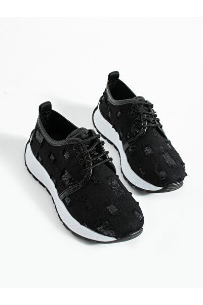 ALEMDAR AYAKKABI SPARK crne traperice sjajne ženske Patike s