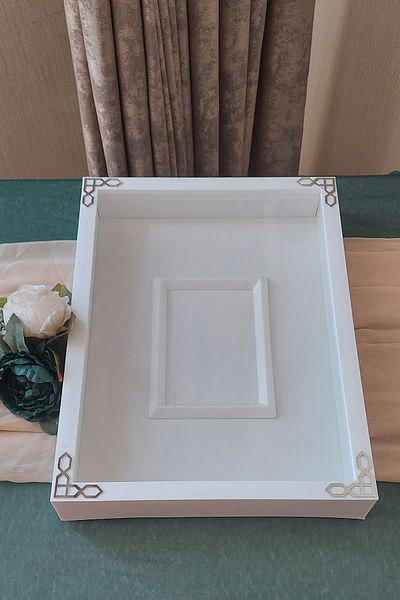 Verda Çerçeve 30x40 Cm Rama de memorie pentru depozitare trandafiri cu sectiune foto - Rama de memorie de 6 cm Cutie de trandafiri