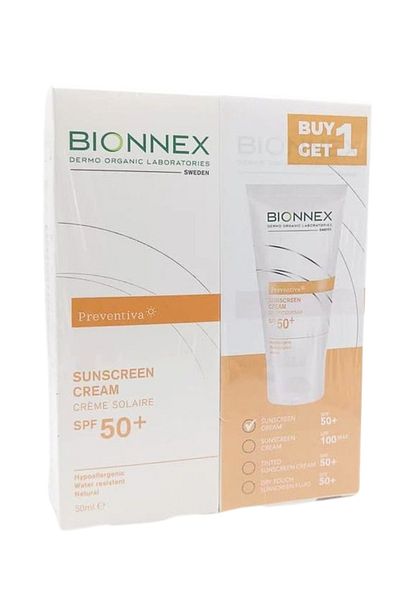 Bionnex Preventiva Sunscreen Cream 50+ 50Ml Buy 1 Get 1 Free