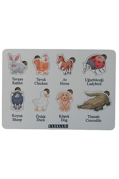 Fizello Animals Find It Educational Learning Puzzle Montessori & Jigsaw Puzzle Baby Kids Toy