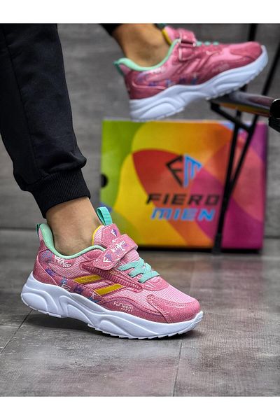 FIERO MIEN Girl's Pink Casual Sports Sneaker Shoes