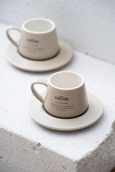 ACAR 7459 Blush 2 Piece Coffee Cup Set Water Green