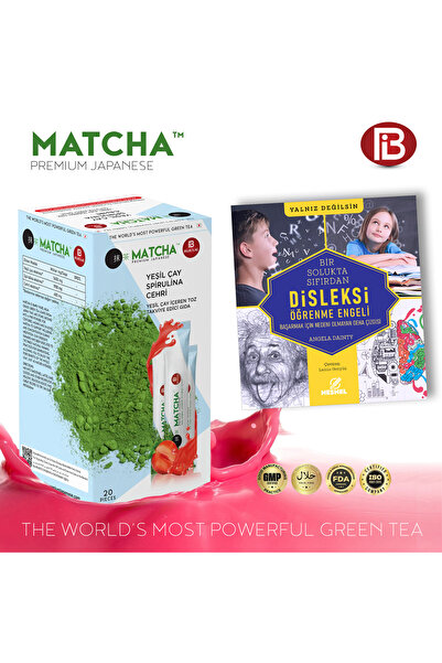 nesnel yayınlar Çilek Aromalı Detox Form Maça Çayı 1 Kutu ve Disleksi Kitap