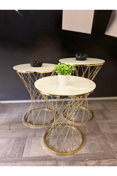 Genel Markalar 3 LÜ POTA ZİGON GOLD KAPLAMA 4MM TEMPERLİ KIRILMAZ BEYAZ CAM