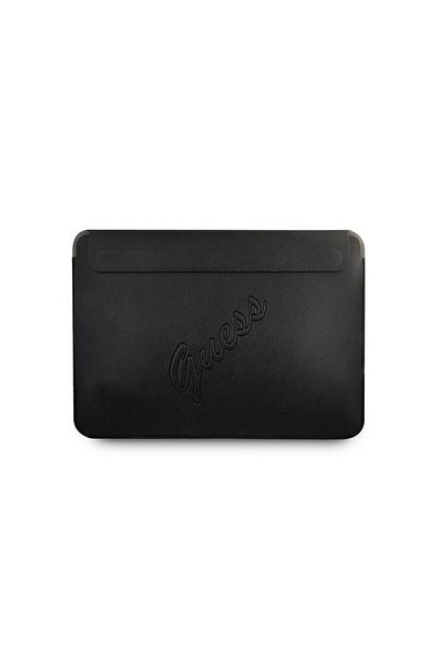 Guess Husa Premium Guess Sleeve Saffiano Scrip Compatibila Cu Laptop / Macbook Pro / Air 13inch, Negru