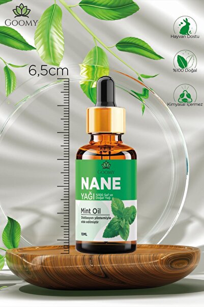 GOOMY Nane Yağı %100 Doğal Bitkisel Uçucu Yağ Peppermint Oil 10ml