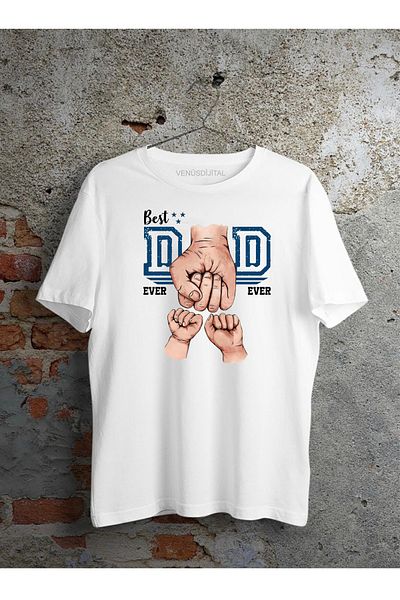 venüsdijital CEL MAI BUN TATĂ VREODA TRICOU DESIGN DOUĂ COPII