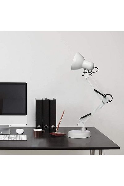 Gerenic LED Swing Arm Desk Lamp E27, Classic Flexible Reading Lights Eye Care Energy Saving Color