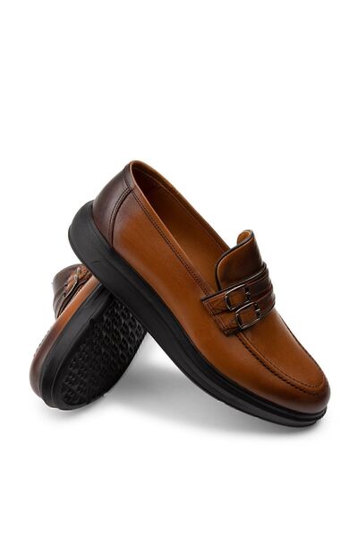 Deery Hakiki Deri Taba Rengi Comfort Erkek Loafer