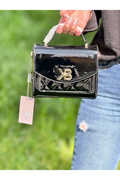 KRISTE BELL Women's Black Patent Leather Handbag