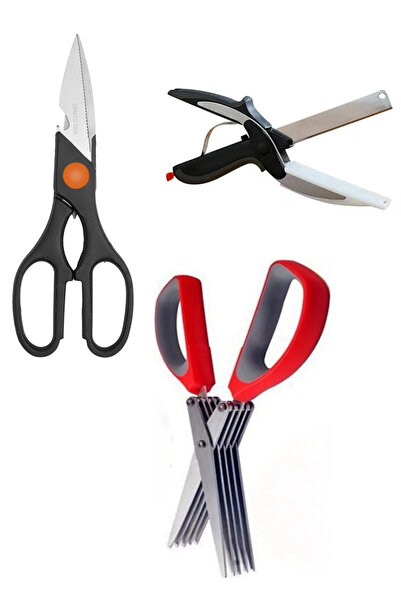 Kitchen Design Lab Mutfak Kesim Seti Çok Amaçlı Mutfak Makası + Çoklu Doğrama...