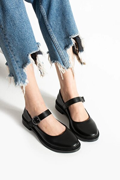 MODAMMOR Κομψό γυναικείο loafer με μαύρη αγκράφα Poppin