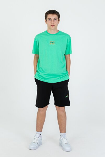 Black One Шорти з подвійними кишенями та велосипедним коміром, літні, для хлопчиків, комплект