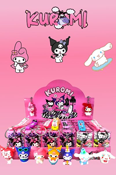Besify Sanrio Kuromi Sürpriz Hediye Kutusu 1 Adet Kuromi Figür Anahtarlık Oyu...
