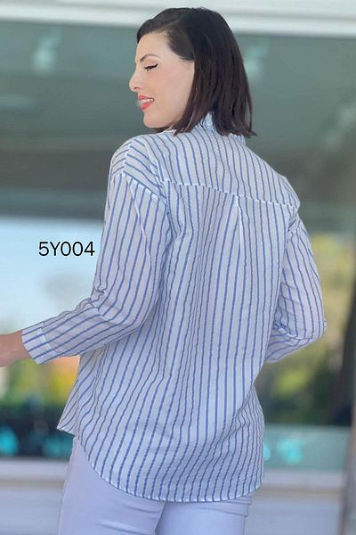 İnce Topuk Striped Shirt 5Y004